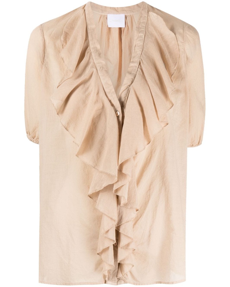 .. merci Damen Bluse mit Rüschen