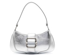 Schultertasche im Metallic-Look