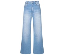 Weite High-Waist-Jeans
