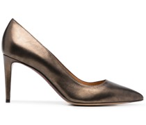 Pumps im Metallic-Look