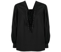 Bluse mit Schnürung
