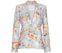 Blazer mit Blumen-Print