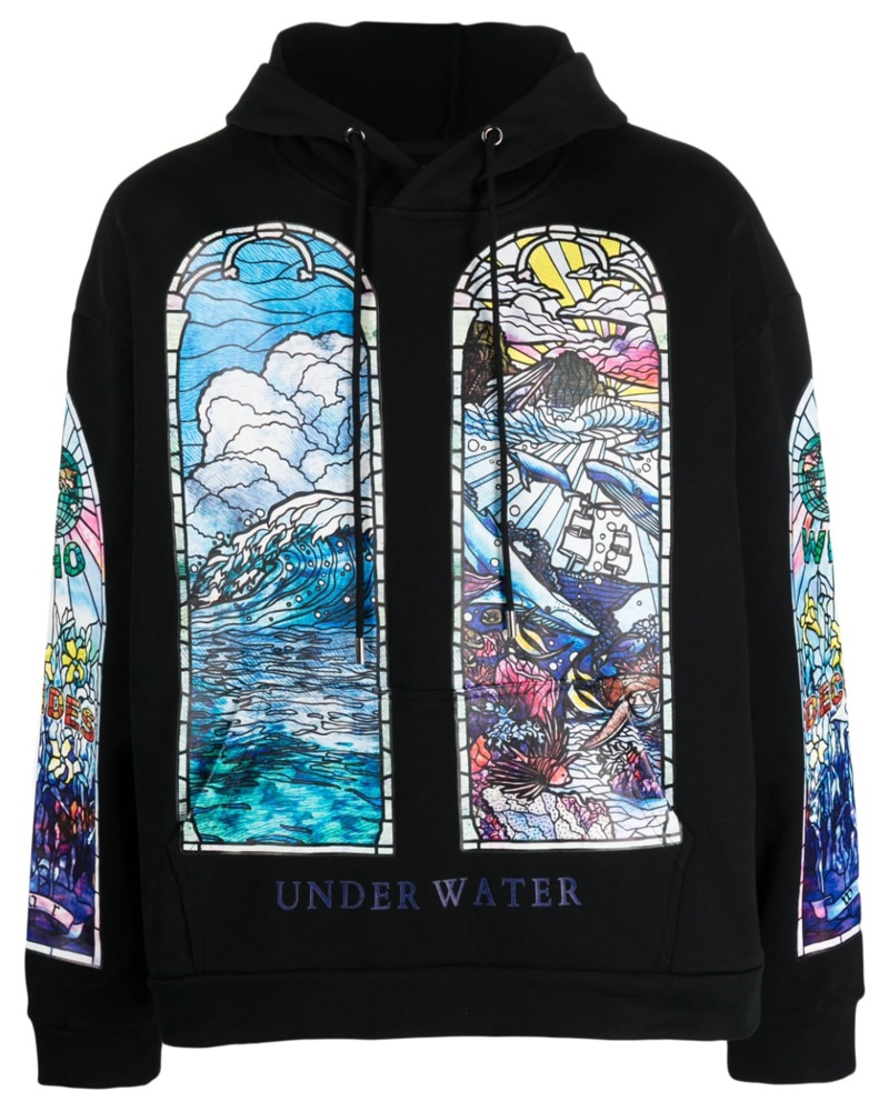 WHO DECIDES WAR Damen Underwater Hoodie