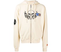 Flaming Skull Kapuzenjacke