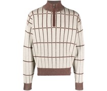 Pullover mit Schachbrettmuster