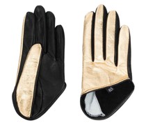 Handschuhe mit metallischen Wirkungen