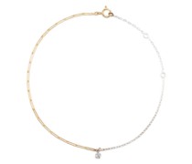 18kt Cheville Solitaire Gelbgoldarmband