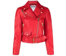 Bikerjacke mit grafischem Print