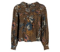 Aria floral-print blouse