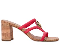 Sandalen mit Logo-Schild