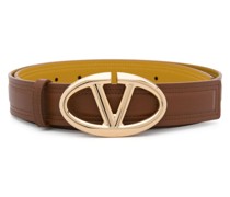 maxi VLogo leather belt