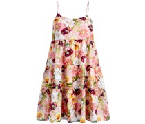 Minikleid mit Blumen-Print