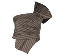 Gestreiftes One-Shoulder-Top