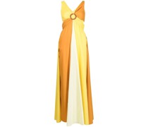 Maxikleid in Colour-Block-Optik