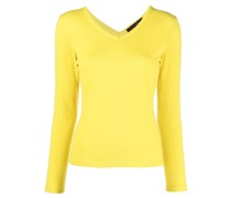 Kaschmirpullover mit V-Ausschnitt