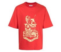 Johnson T-Shirt mit Wappen-Print