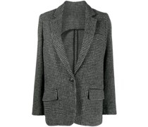 Blazer mit Hahnentrittmuster
