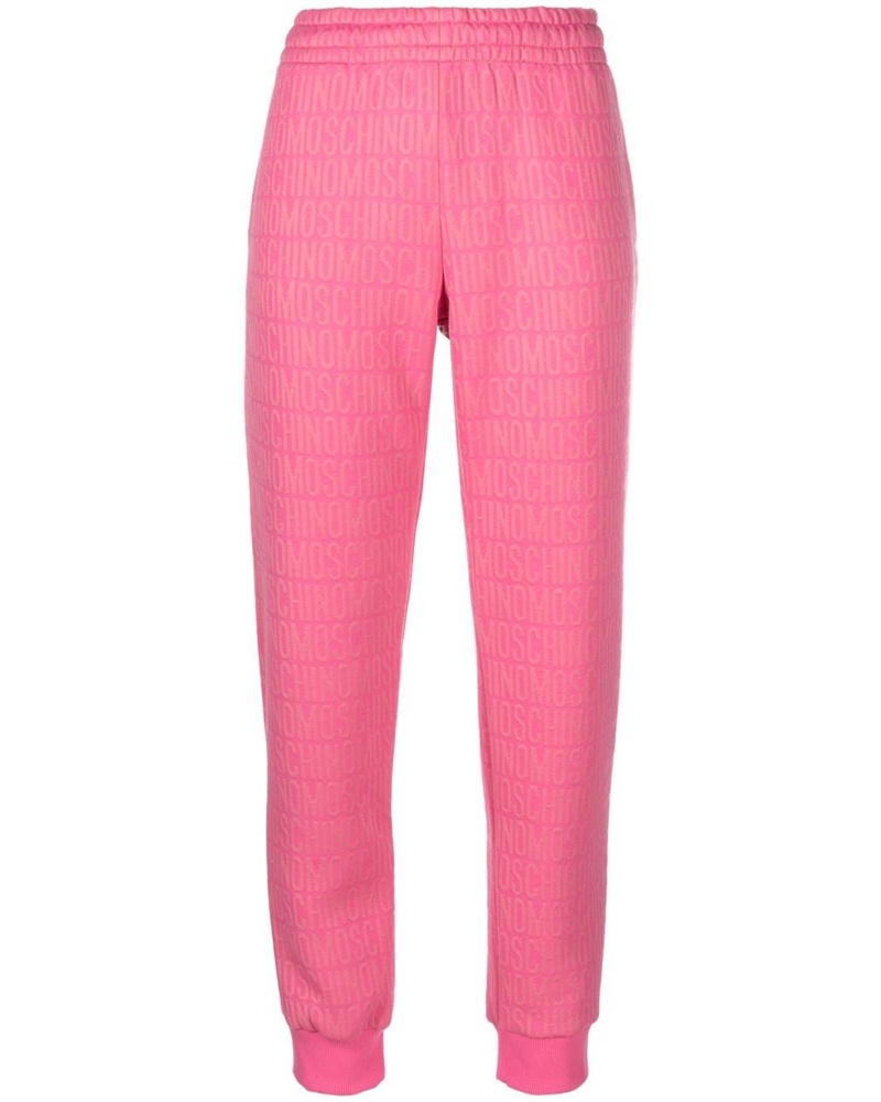 Moschino Damen Jogginghose mit Logo-Print