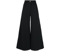 High-Waist-Hose mit weitem Bein