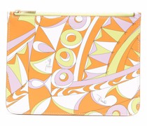 Clutch mit abstraktem Print