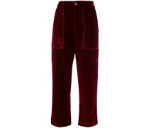 Cropped-Hose mit hohem Bund