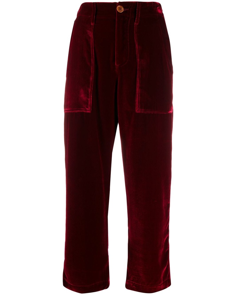 Jejia Damen Cropped-Hose mit hohem Bund