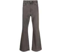 Halbhohe Wide-Leg-Jeans