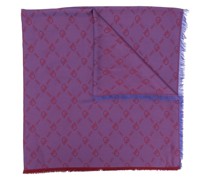 Schal mit Monogramm-Print