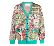 Cardigan mit Intarsienmuster