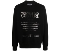 Sweatshirt mit Metallic-Print