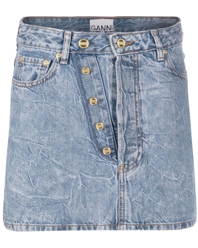 Ganni Damen Minirock in Knitteroptik