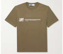 Intel Panelled Logo-Print Organic Cotton-Jersey T-Shirt