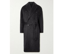 Double-Breasted Alpaca and Wool-Blend Coat
