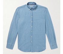 Ortica Button-Down Collar Cotton-Blend Chambray Shirt