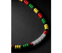 Jamaica Silver and Enamel Beaded Necklace