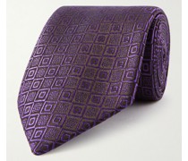 Krawatte aus Seiden-Jacquard, 8,5 cm