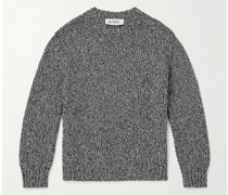 Pullover aus Baumwoll-Mouliné