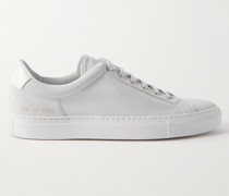 Retro Low Sneakers aus Veloursleder mit Lederbesätzen