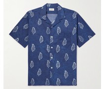 Hemd aus bedruckter Baumwolle mit wandelbarem Kragen