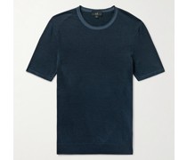 T-Shirt aus einer Mischung aus Leinen und Maulbeerseide