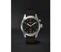 Dambuster Limited Edition Automatic Chronometer 42 mm Uhr aus Edelstahl mit Armband aus Segeltuch mit passenden Manschettenknöpfen, Ref.-Nr.: DAMBUSTER
