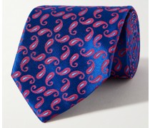 Krawatte aus Seiden-Jacquard mit Paisley-Muster, 8,5 cm