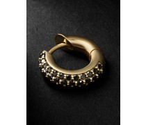Einzelne Creole aus Gold mit Diamanten