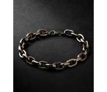 Bold Link Blackened Gold Bracelet