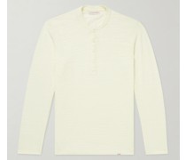 Harrison Garment-Dyed Slub Cotton-Jersey Henley T-Shirt