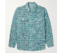Hemdjacke aus Tweed aus einer Baumwollmischung