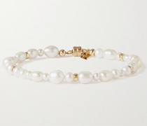 Marina vergoldetes Armband mit Perlen