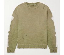 Pullover aus einer Baumwollmischung mit Intarsienmotiven