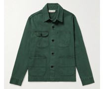 Jacke aus Denim mit recycelten Fasern in Stückfärbung