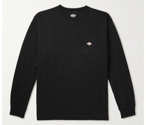 Oberteil aus Jersey aus einer Baumwollmischung mit Logoapplikation